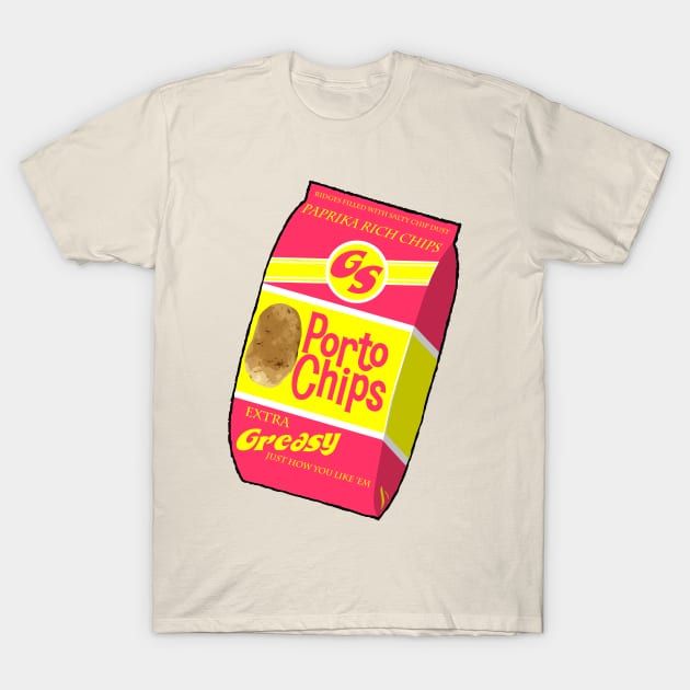 Porto Chips T-Shirt by gigglelumps